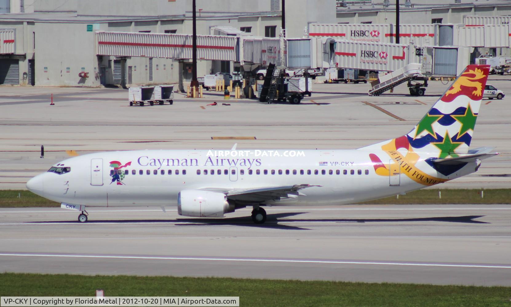 VP-CKY, 1992 Boeing 737-3Q8 C/N 26282, Cayman 737-300