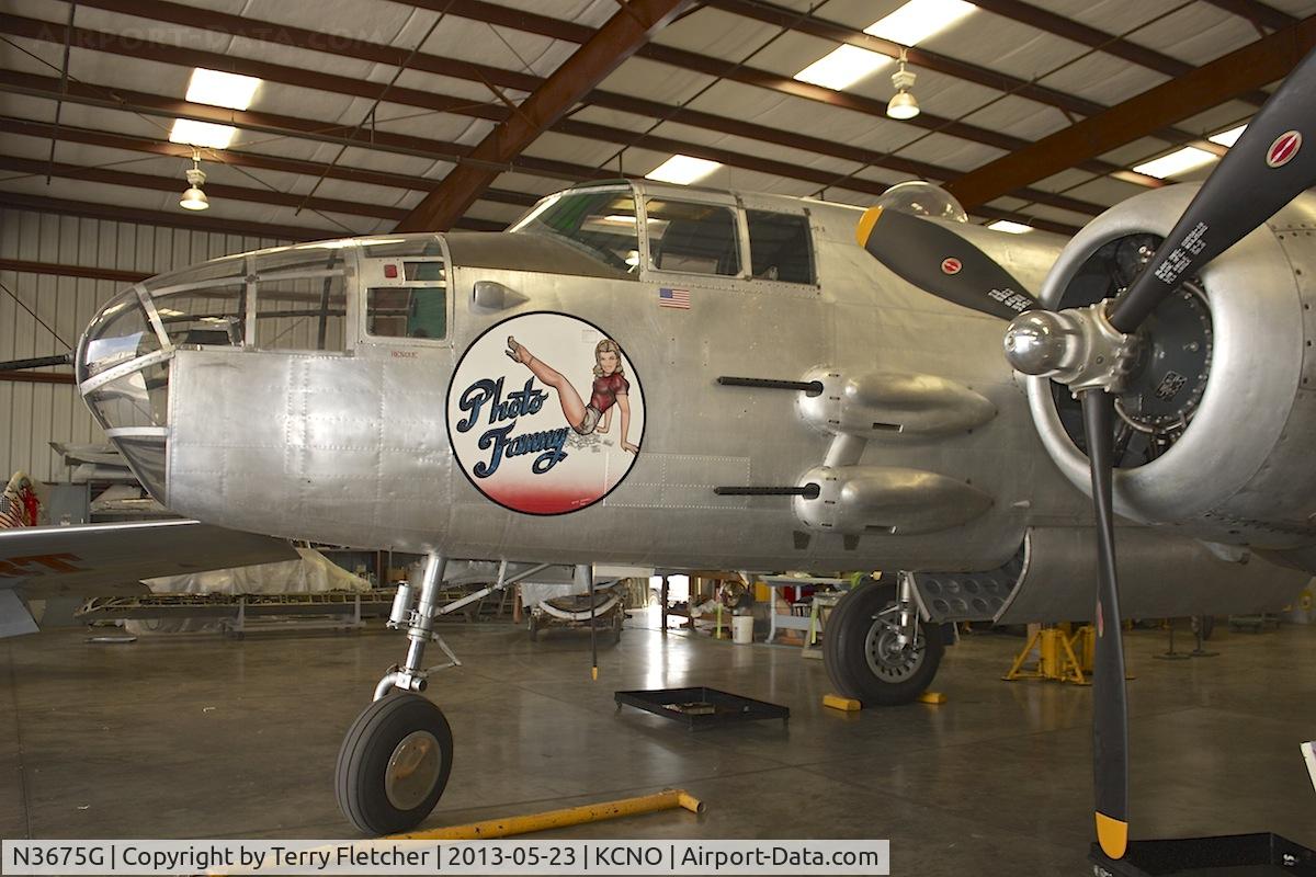 N3675G, 1944 North American B-25J Mitchell Mitchell C/N 108-33698, Exhibited at Planes of Fame Museum , Chino , California