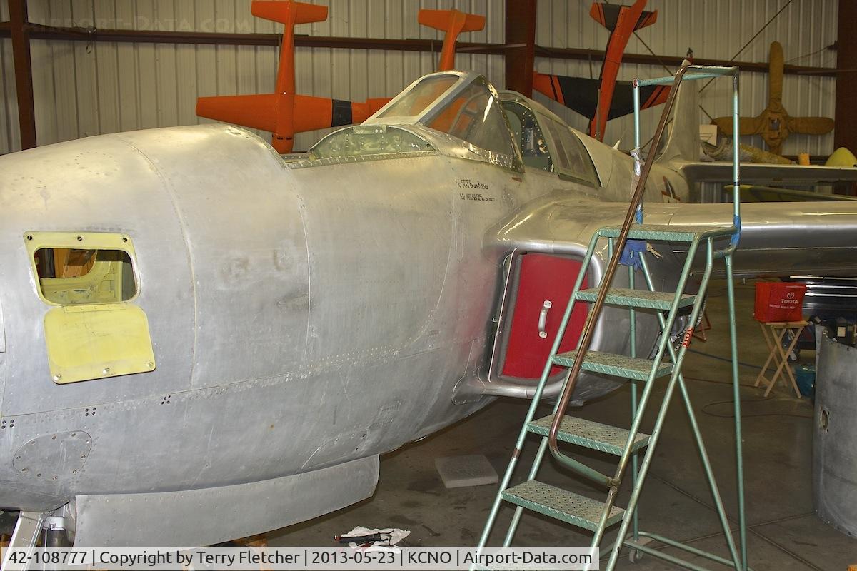 42-108777, Bell YP-59A Airacomet C/N 27-10, Exhibited at Planes of Fame Museum , Chino , California