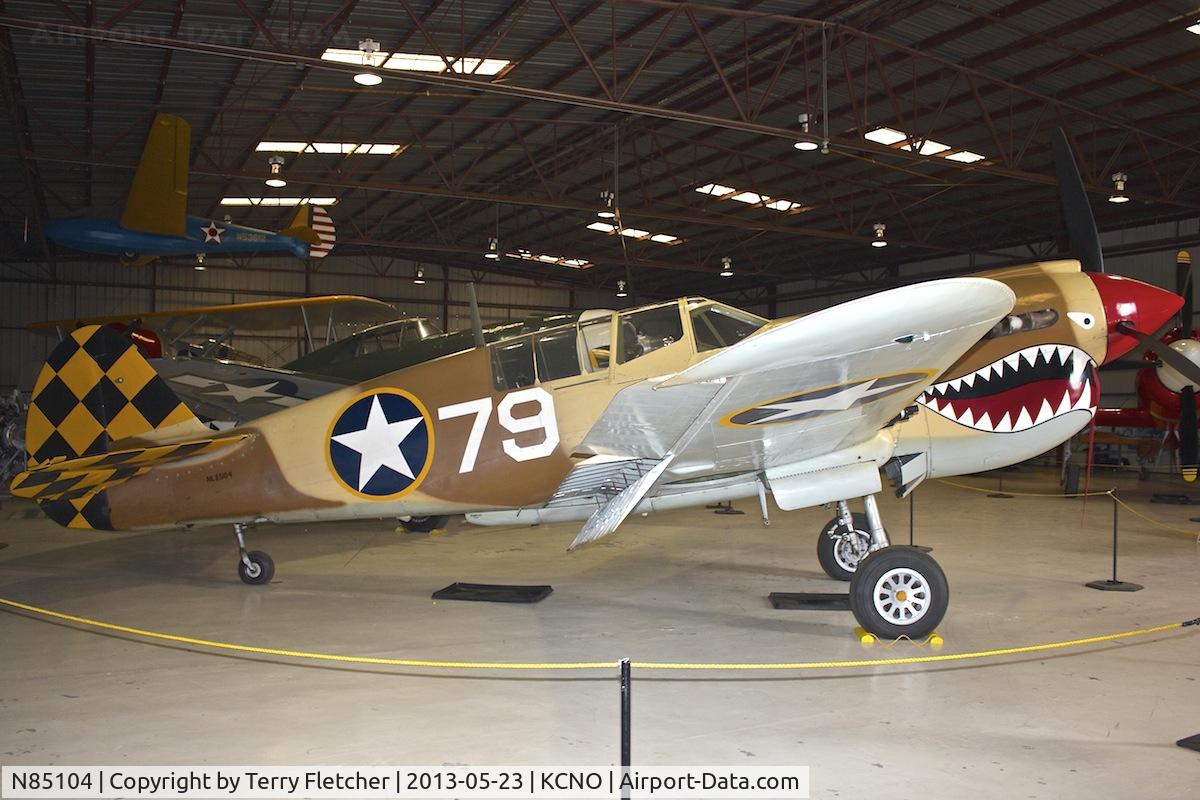 N85104, Curtiss P-40N-5CU Kittyhawk C/N 28954/F858, Exhibited at Planes of Fame Museum , Chino , California