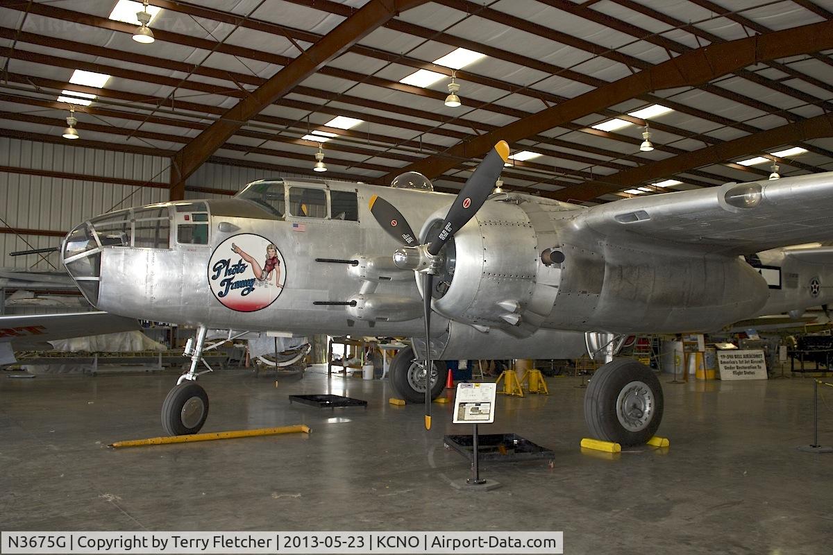 N3675G, 1944 North American B-25J Mitchell Mitchell C/N 108-33698, Exhibited at Planes of Fame Museum , Chino , California