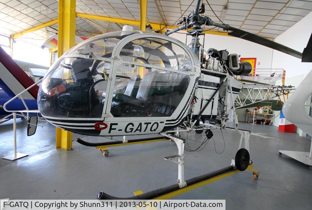 F-GATQ, Eurocopter SE-313B Alouette II C/N 1550, Preserved inside St-Victoret Museum