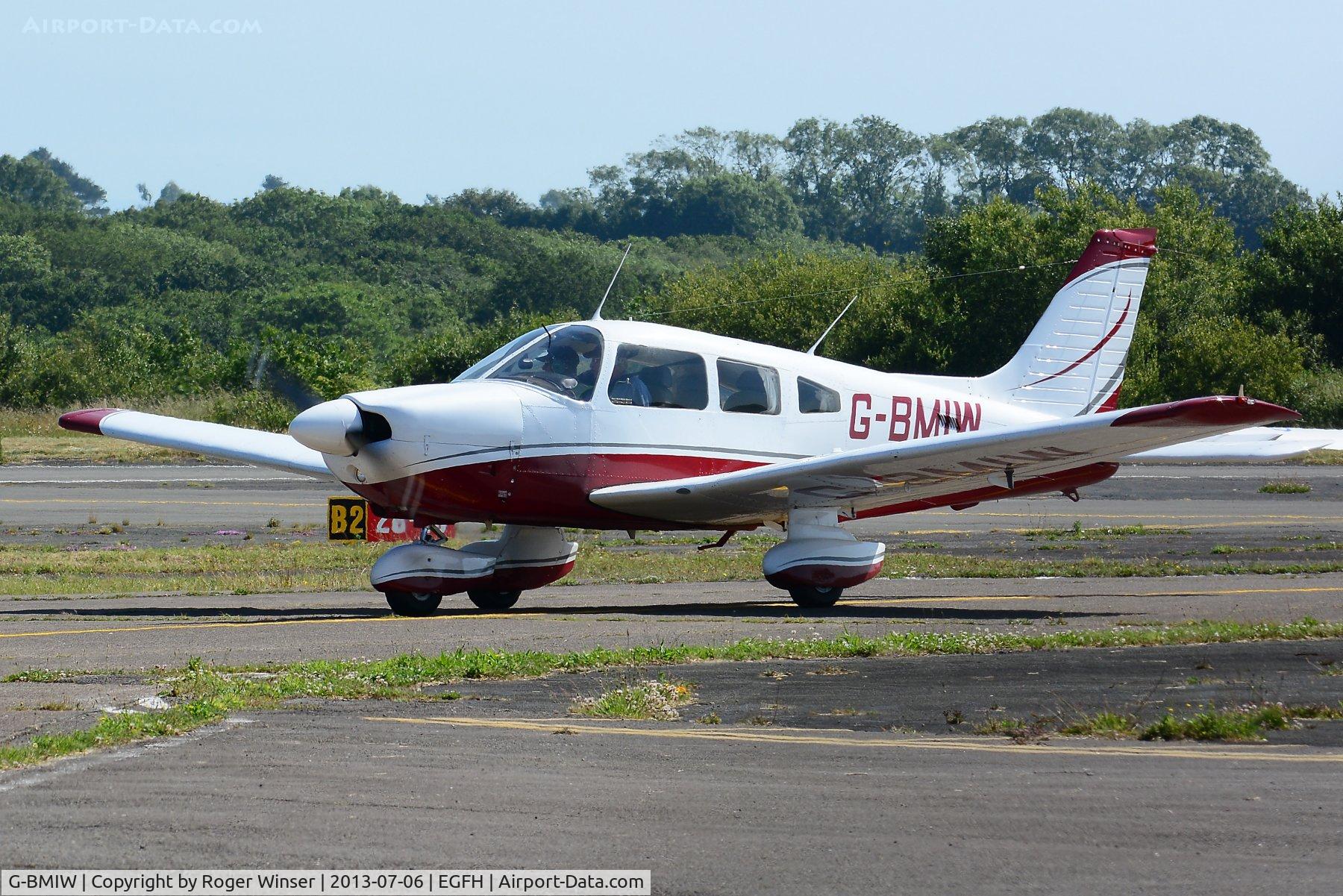 G-BMIW, 1981 Piper PA-28-181 Cherokee Archer II C/N 28-8190093, Visiting Cherokee Archer II.