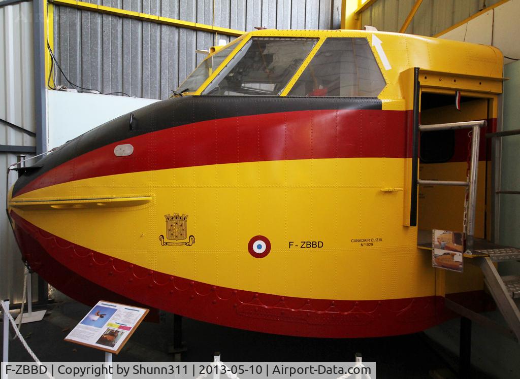 F-ZBBD, Canadair CL-215-I (CL-215-1A10) C/N 1029, Only cockpit section is preserved inside St-Victoret Museum... This was the first aircraft at the start of the Museum ;)