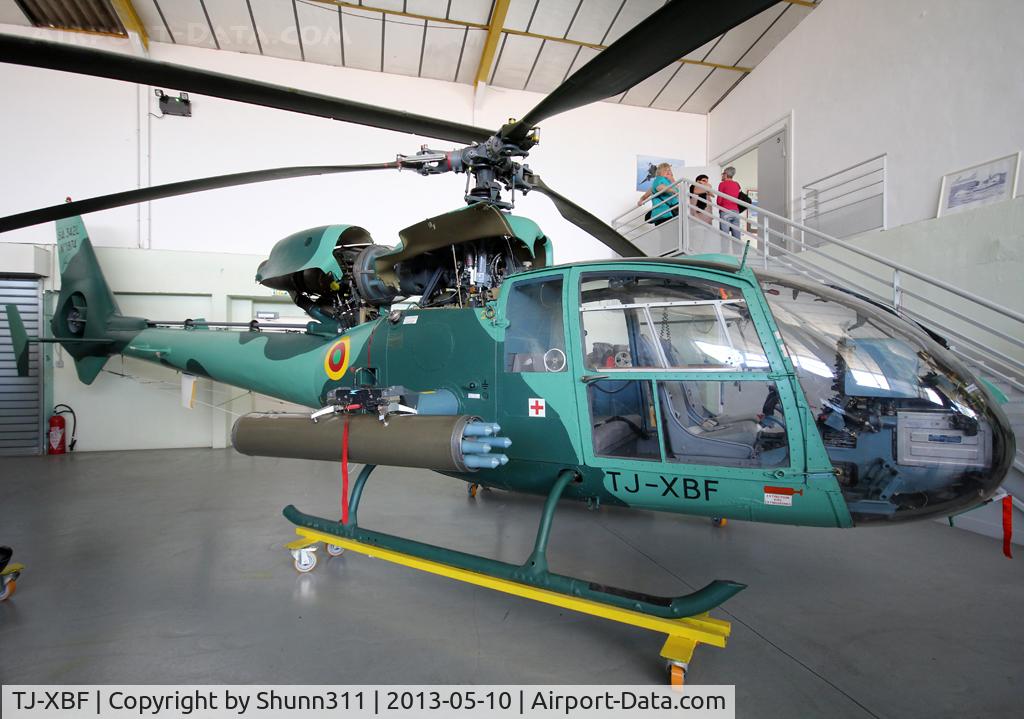 TJ-XBF, 1973 Aérospatiale SA-342L Gazelle C/N 1874, Preserved inside St-Victoret Museum... Was involved in a accident then stored... She was rebuilt by Museum people then preserved here