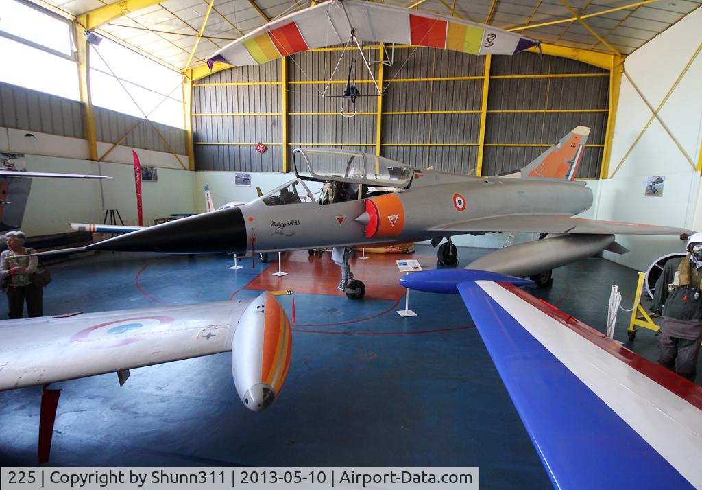 225, 1959 Dassault Mirage IIIB C/N 225, Preserved inside St-Victoret Museum... Acquired from Istres Centre d'Essais en Vol on February 2007