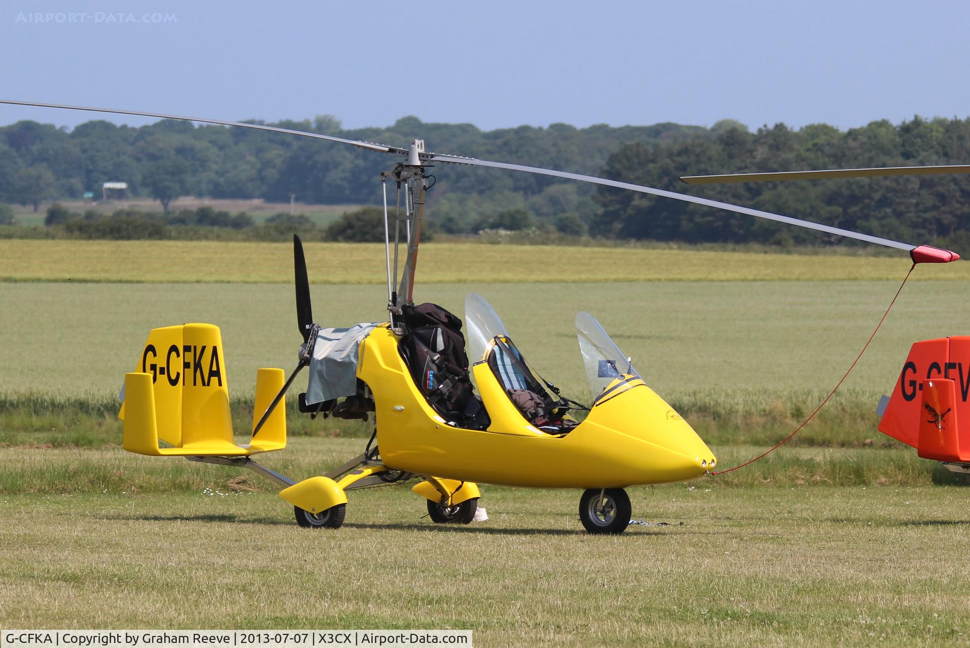 G-CFKA, 2008 Rotorsport UK MT-03 C/N RSUK/MT-03/051, Parked at Northrepps.