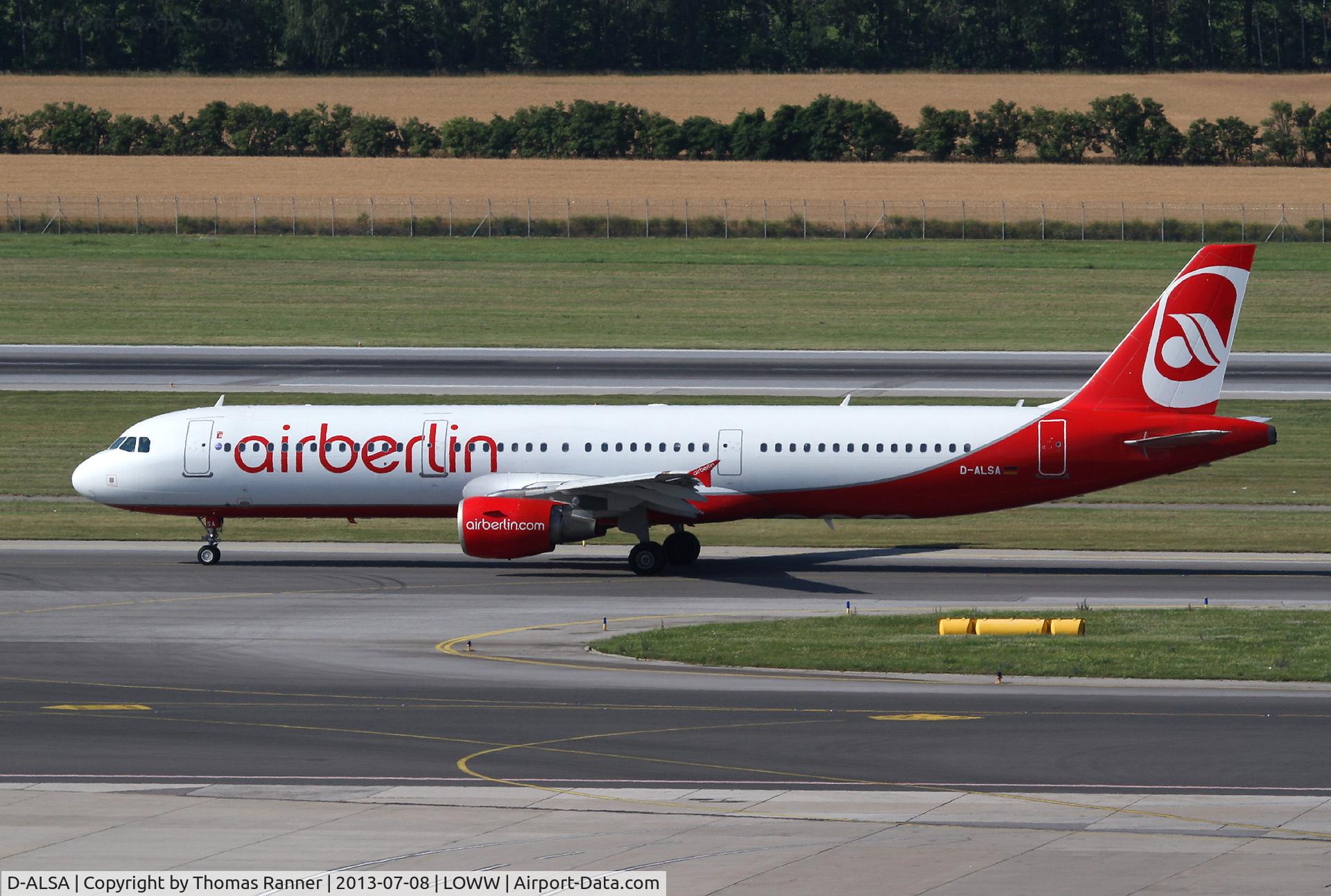 D-ALSA, 2001 Airbus A321-211 C/N 1629, Air Berlin Airbus A321