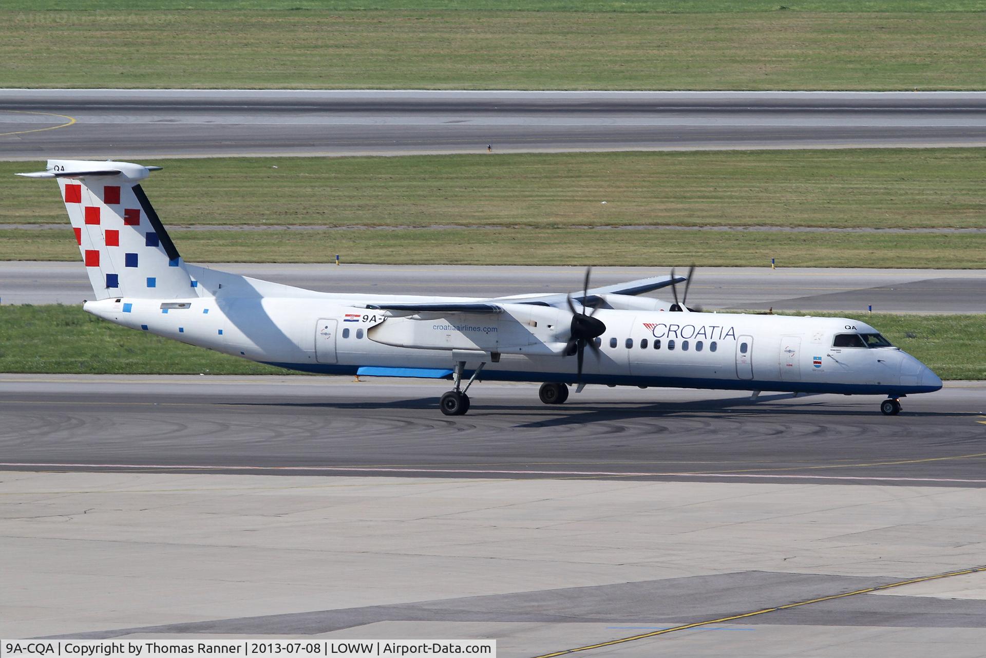 9A-CQA, 2008 De Havilland Canada DHC-8-402Q Dash 8 C/N 4205, Croatia Airlines DHC-8