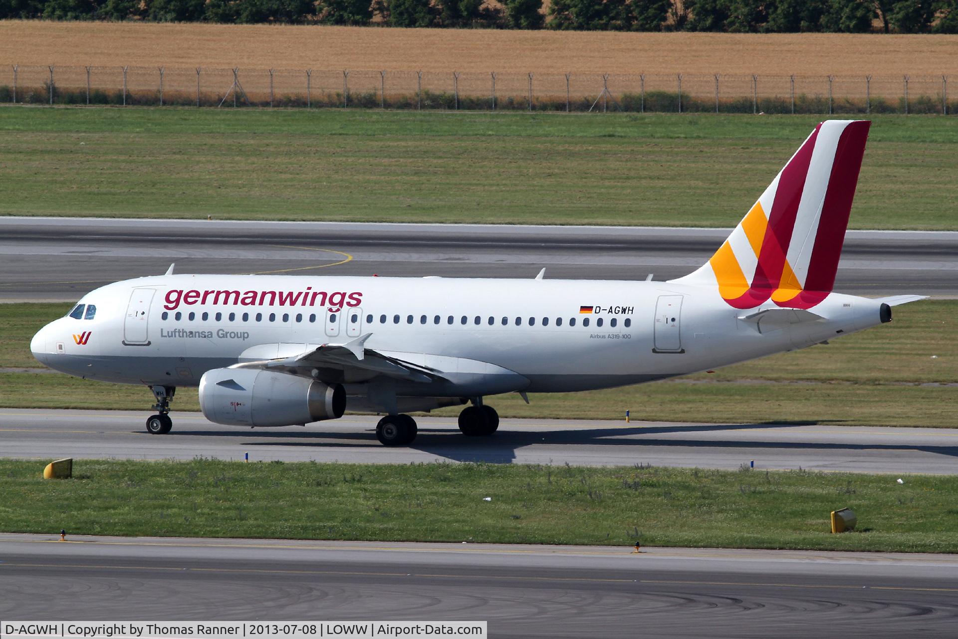 D-AGWH, 2007 Airbus A319-132 C/N 3352, Germanwings Airbus A319