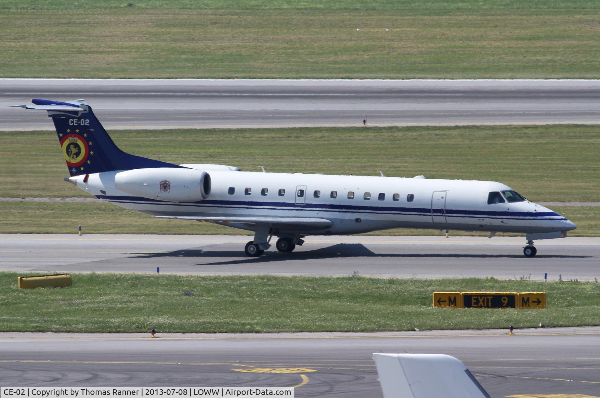 CE-02, 2001 Embraer ERJ-135LR (EMB-135LR) C/N 145480, Belgian Air Force Embraer 135