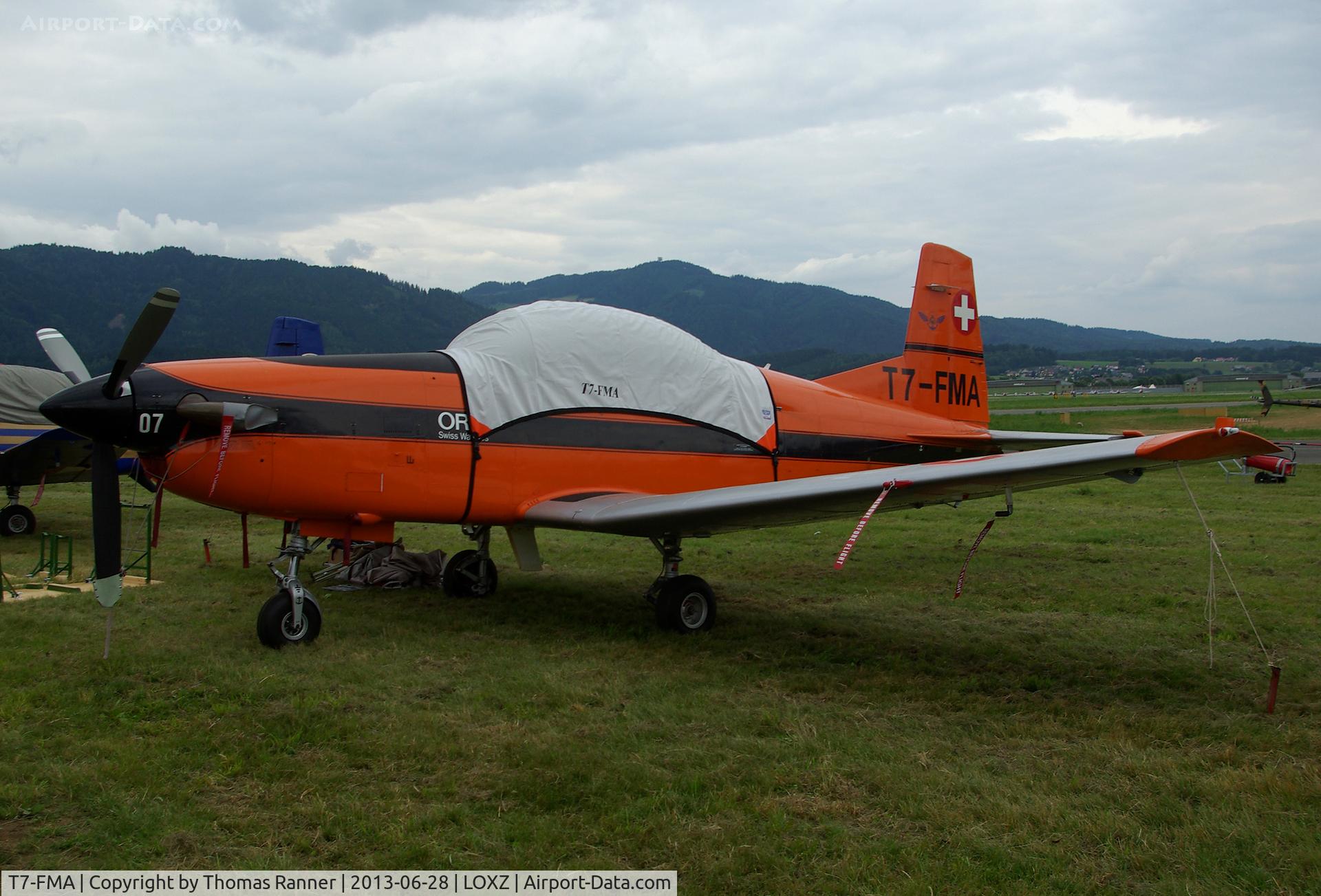 T7-FMA, 1982 Pilatus PC-7 Turbo-Trainer C/N 315, Swiss AF PC-7