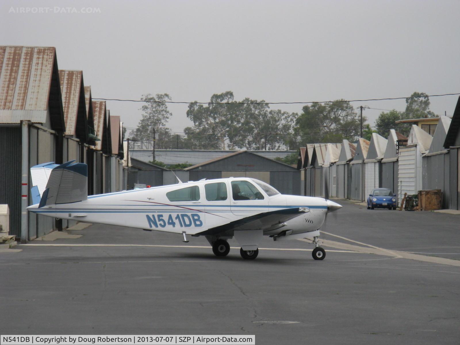 N541DB, 1964 Beech S35 Bonanza C/N D-7333, 1964 Beech S35 BONANZA, Continental IO-520-B 285 Hp, S35 first Bonanza with 285 Hp, taxi to Museum ramp for display
