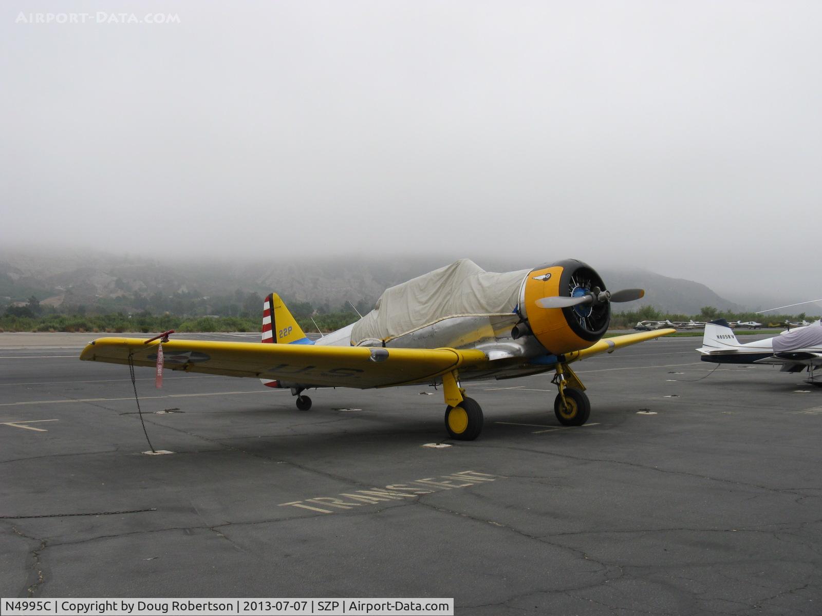 N4995C, 1949 North American T-6G Texan C/N 168-481, 1949 North American T-6G TEXAN 'Thirsty Girl', P&W R-1340 600 Hp, 1949 Factory Remanufacture, Experimental class warbird, racer, exhibition