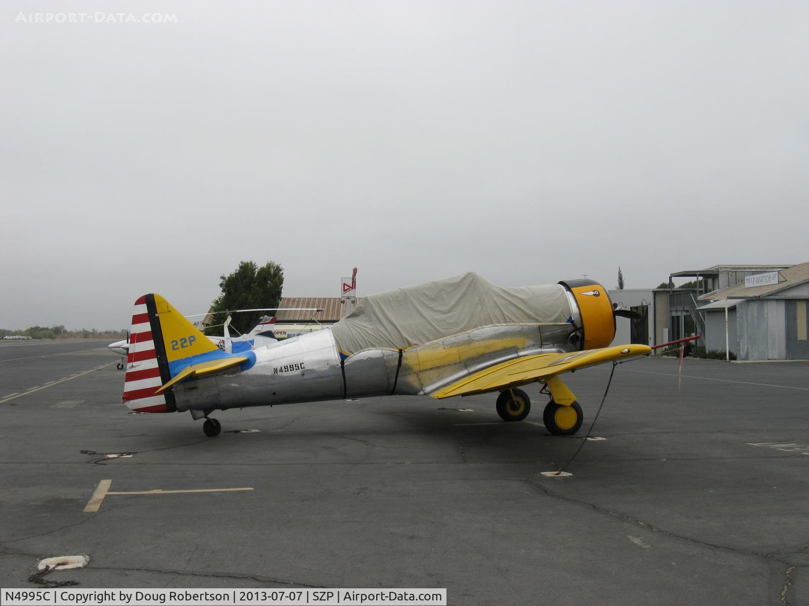 N4995C, 1949 North American T-6G Texan C/N 168-481, 1949 North American T-6G TEXAN 'Thirsty Girl', P&W R-1340 600 Hp, 1949 factory remanufacture, Experimental class warbird, racer, exhibition