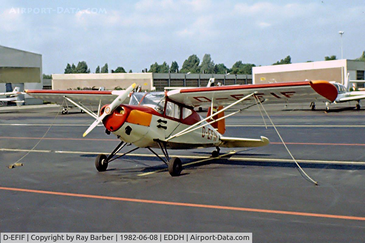D-EFIF, 1947 SAI KZ VII Laerke C/N 172, SAI KZ VII U-4 Laerke [172] Hamburg-Fuhlsbuettel~D 08/06/1982. Image taken from a slide.