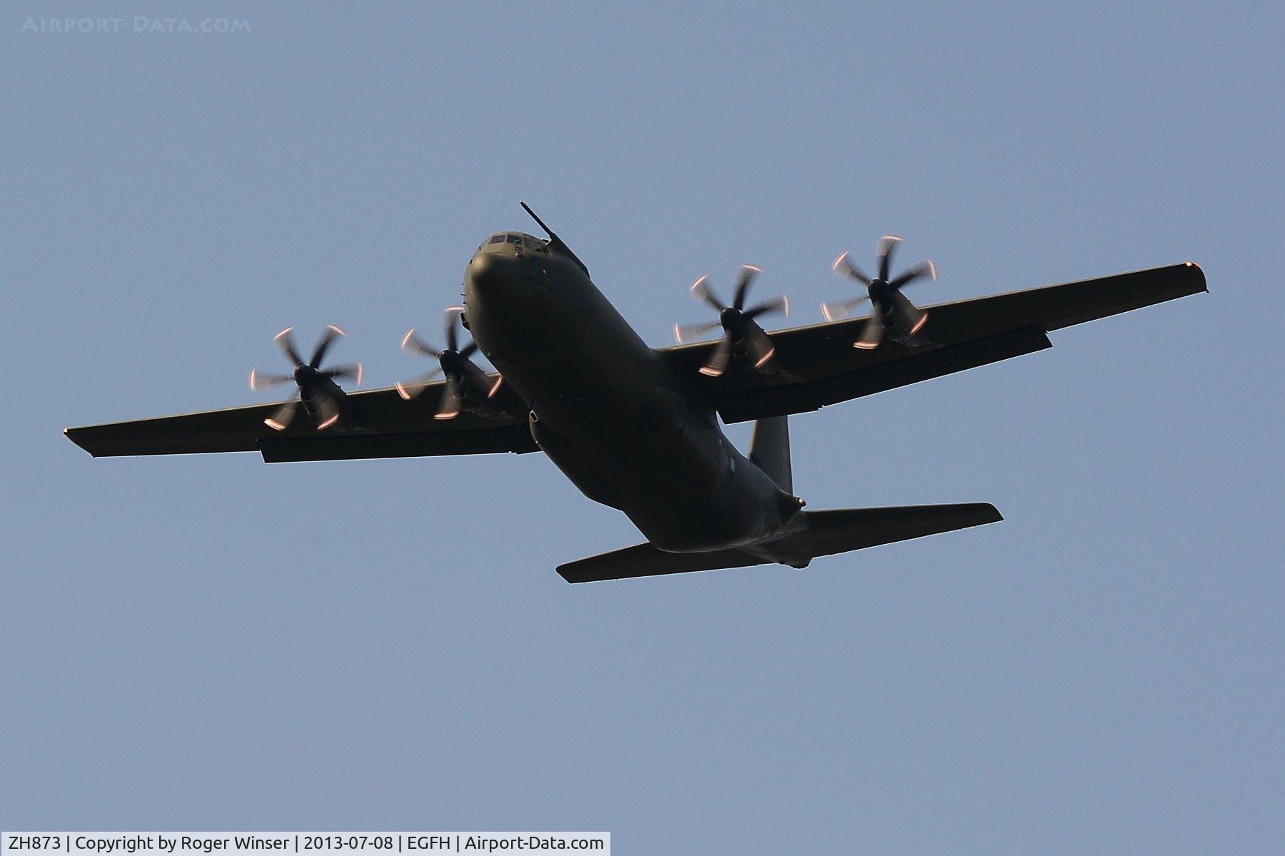 ZH873, 1997 Lockheed Martin C-130J-30 Hercules C.4 C/N 382-5457, Hercules C.4 coded 873 of the RAF Brize Norton Transport Wing on long finals to overshoot Runway 22. Thanks Derek for supplying the s/n.