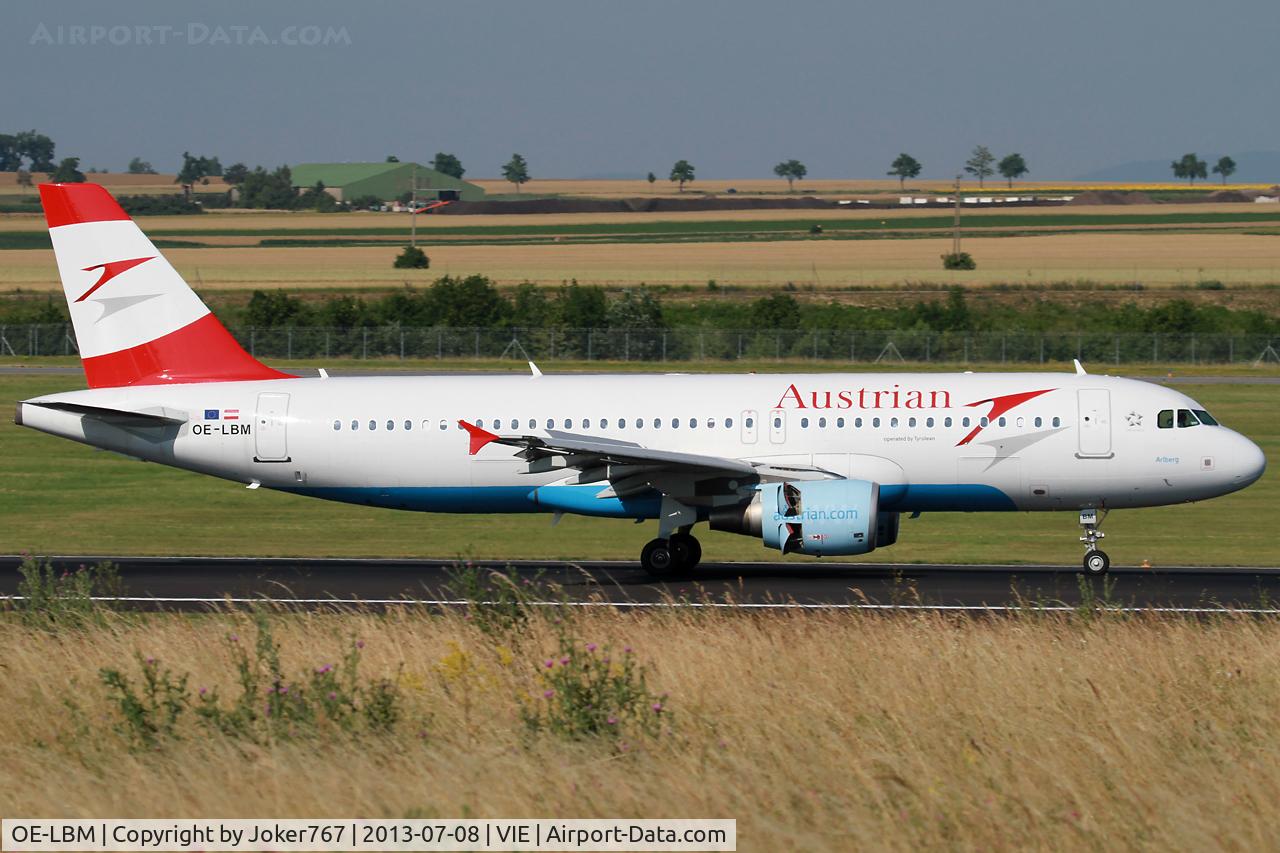 OE-LBM, 2001 Airbus A320-214 C/N 1504, Austrian Airlines