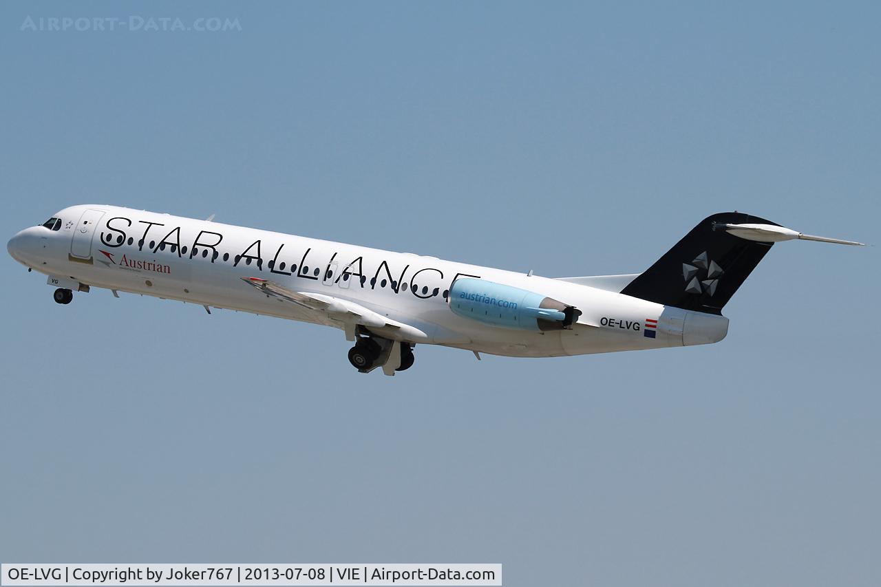 OE-LVG, 1994 Fokker 100 (F-28-0100) C/N 11520, Austrian Airlines