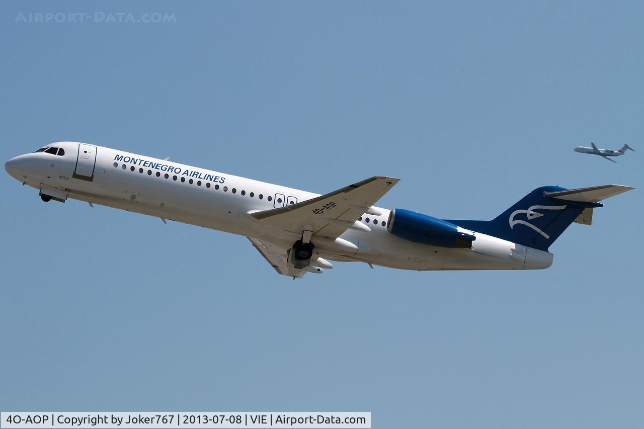 4O-AOP, 1991 Fokker 100 (F-28-0100) C/N 11332, Montenegro Airlines