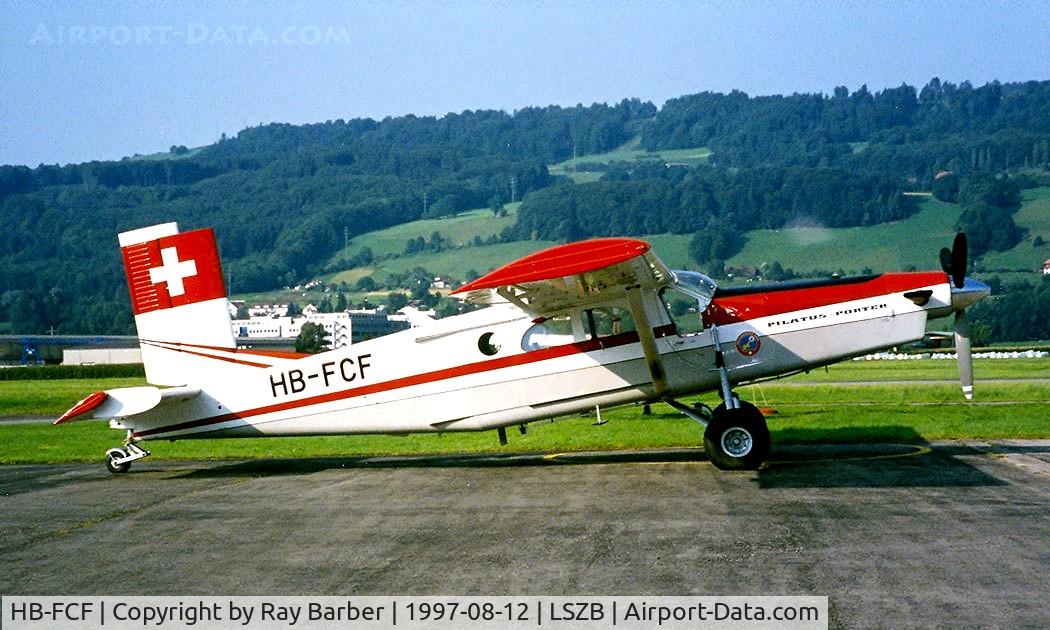 HB-FCF, 1966 Pilatus PC-6/B1-H2 Turbo Porter C/N 614, Pilatus PC-6/B1-H2 Turbo Porter [614] Bern-Belp~HB 12/08/1997