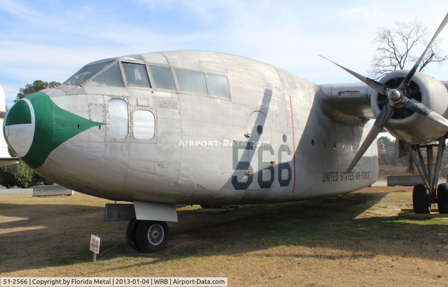 51-2566, 1951 Fairchild C-119C Flying Boxcar C/N 10524, C-119C Boxcar
