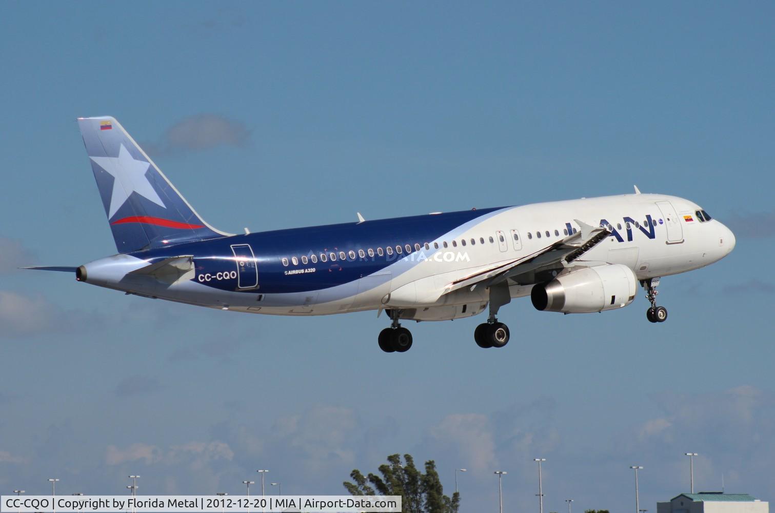 CC-CQO, 2008 Airbus A320-233 C/N 3535, LAN Colombia A320