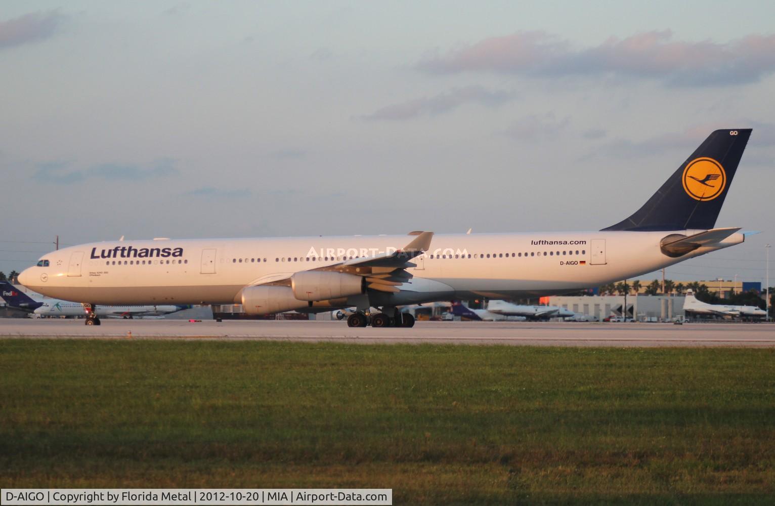 D-AIGO, 1998 Airbus A340-313X C/N 233, Lufthansa A340-300