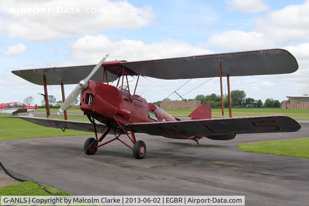 G-ANLS, 1944 De Havilland DH-82A Tiger Moth II C/N 85862, De Havilland DH-82A Tiger Moth II at The Real Aeroplane Club's Jolly June Jaunt, Breighton Airfield, 2013.