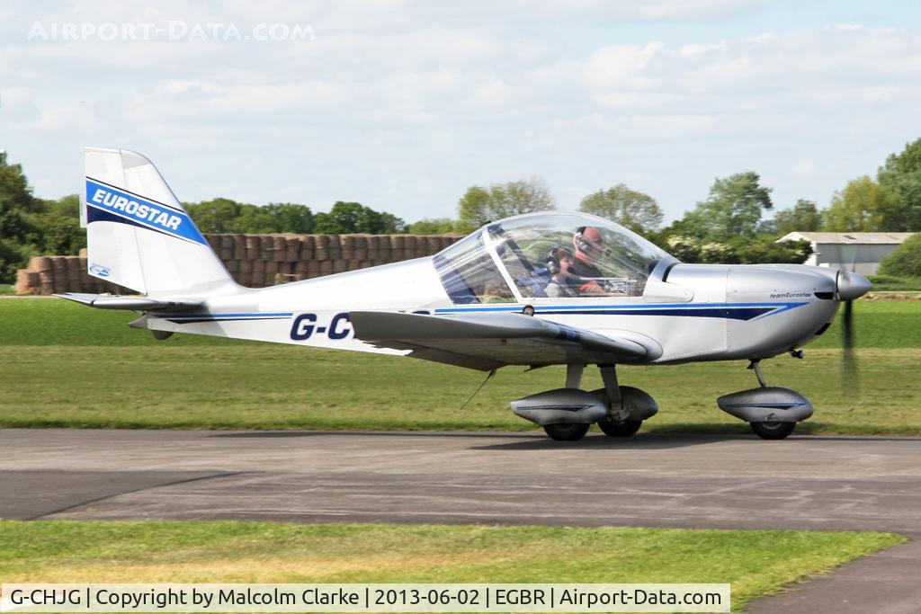 G-CHJG, 2012 Cosmik EV-97 TeamEurostar UK C/N 3938, Cosmik EV-97 Teameurostar UK at The Real Aeroplane Club's Jolly June Jaunt, Breighton Airfield, 2013.