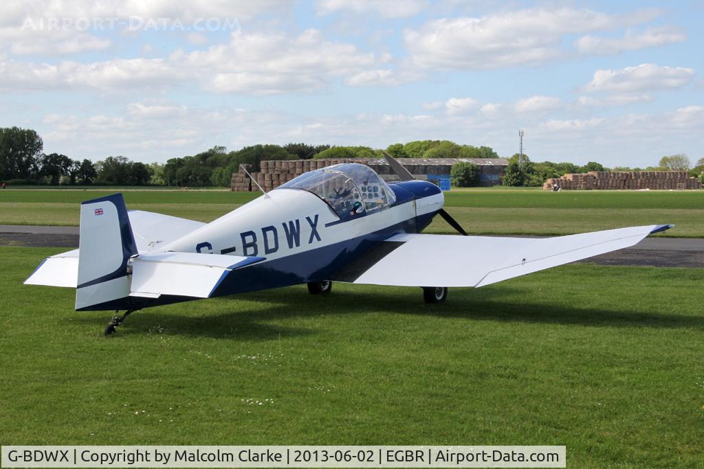 G-BDWX, 1966 Jodel (Wassmer) D-120A Paris-Nice C/N 311, Jodel (Wassmer) D-120A Paris-Nice at The Real Aeroplane Company's Jolly June Jaunt, Breighton Airfield, 2013.