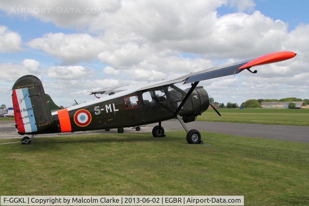 F-GGKL, 1960 Max Holste MH.1521M Broussard C/N 255, Max Holste MH-1521M Broussard at The Real Aeroplane Company's Jolly June Jaunt, Breighton Airfield, 2013.
