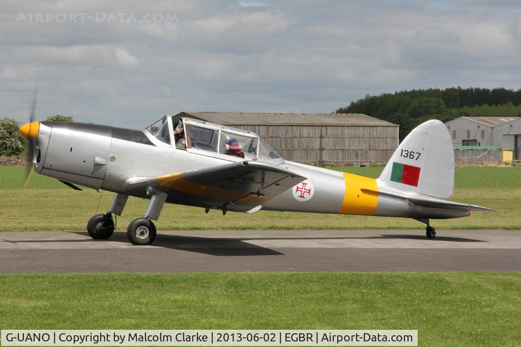 G-UANO, 1959 OGMA DHC-1 Chipmunk T.20 C/N OGMA-57, OGMA DHC-1 Chipmunk T.20 at The Real Aeroplane Club's Jolly June Jaunt, Breighton Airfield, 2013.