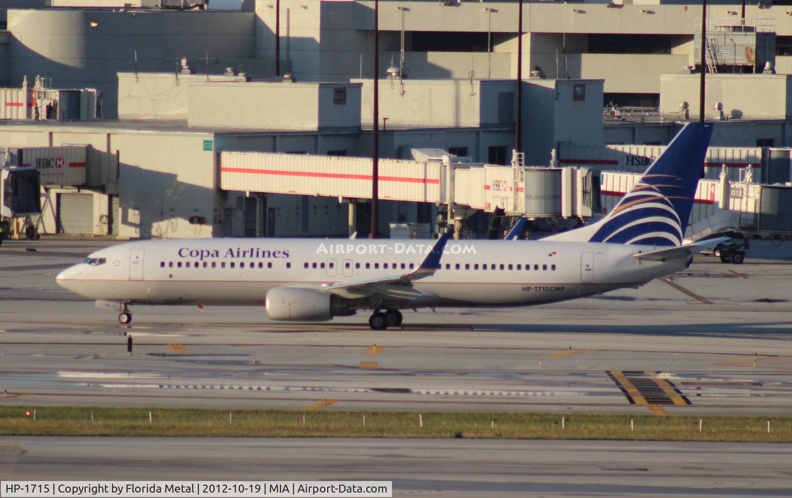 HP-1715, 2010 Boeing 737-8V3 C/N 40361, Copa 737-800