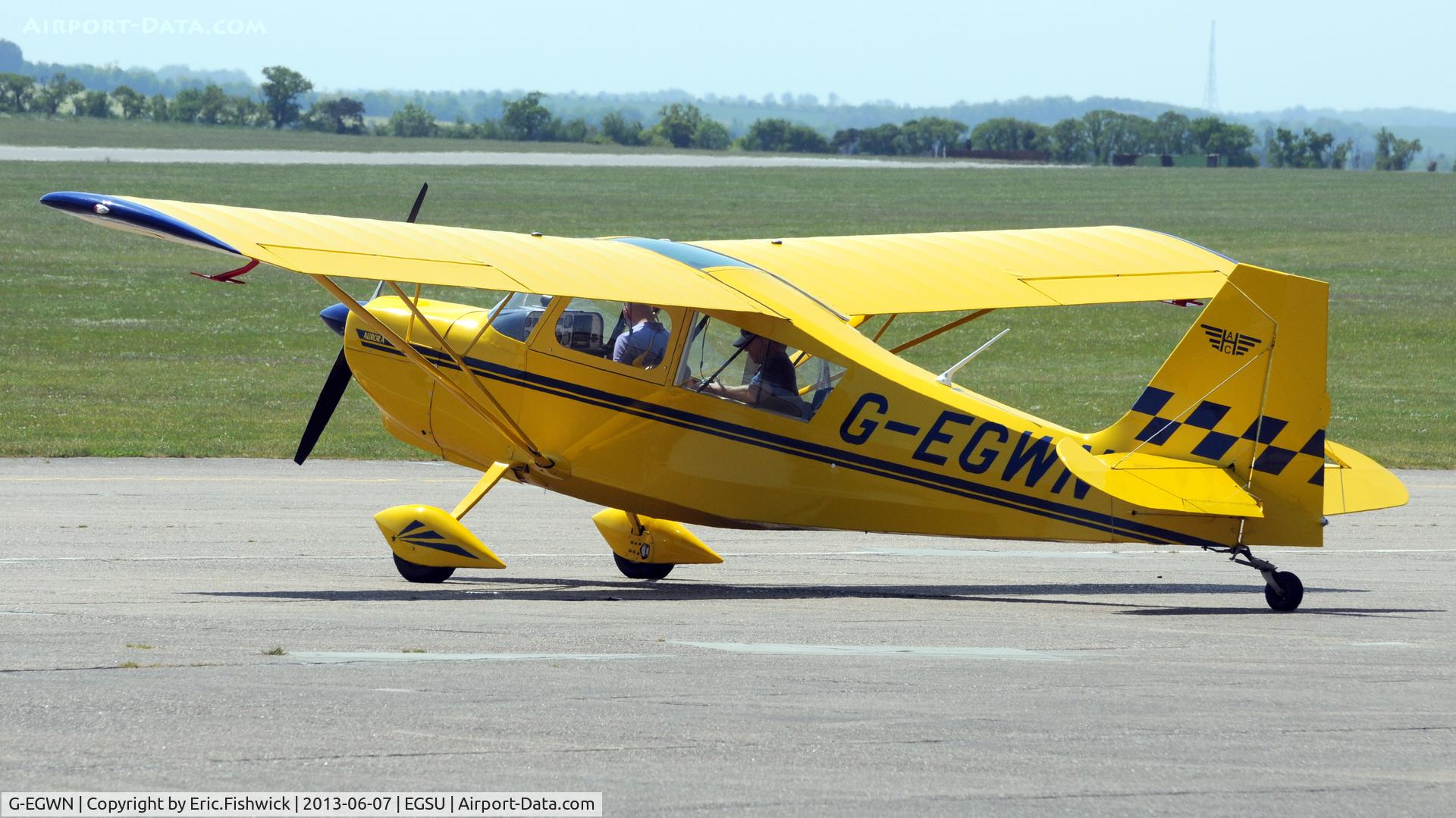 G-EGWN, 2007 Champion 7ECA Aurora Citabria C/N 1399-2007, 1. G-EGWN at Duxford Airfield.