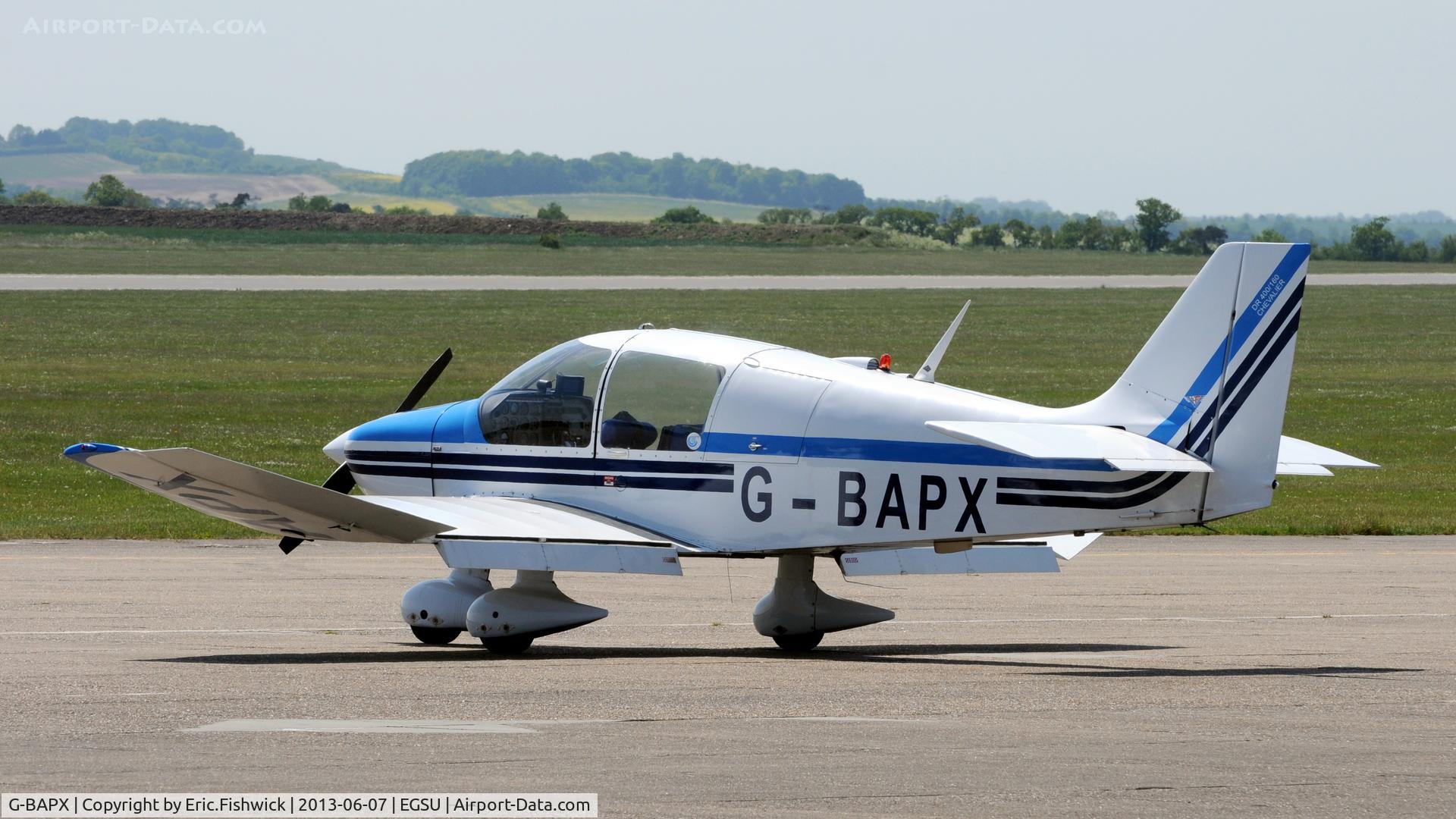 G-BAPX, 1972 Robin DR-400-160 Chevalier C/N 789, 1.G-BAPX at Duxford Airfield.