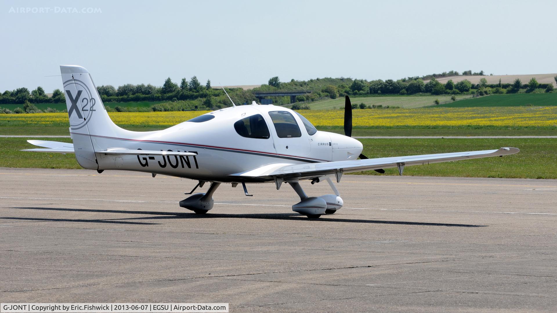 G-JONT, 2010 Cirrus SR22 G3-X C/N 3599, 2. G-JONT at Duxford Airfield.