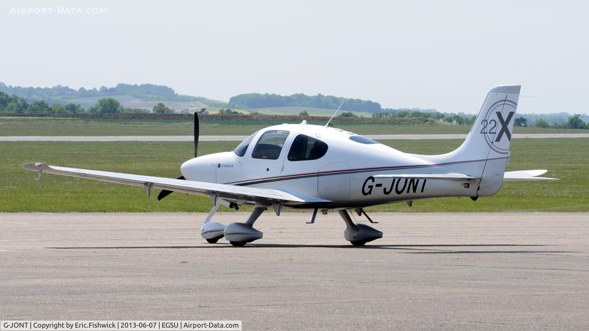 G-JONT, 2010 Cirrus SR22 G3-X C/N 3599, 1. G-JONT at Duxford Airfield.