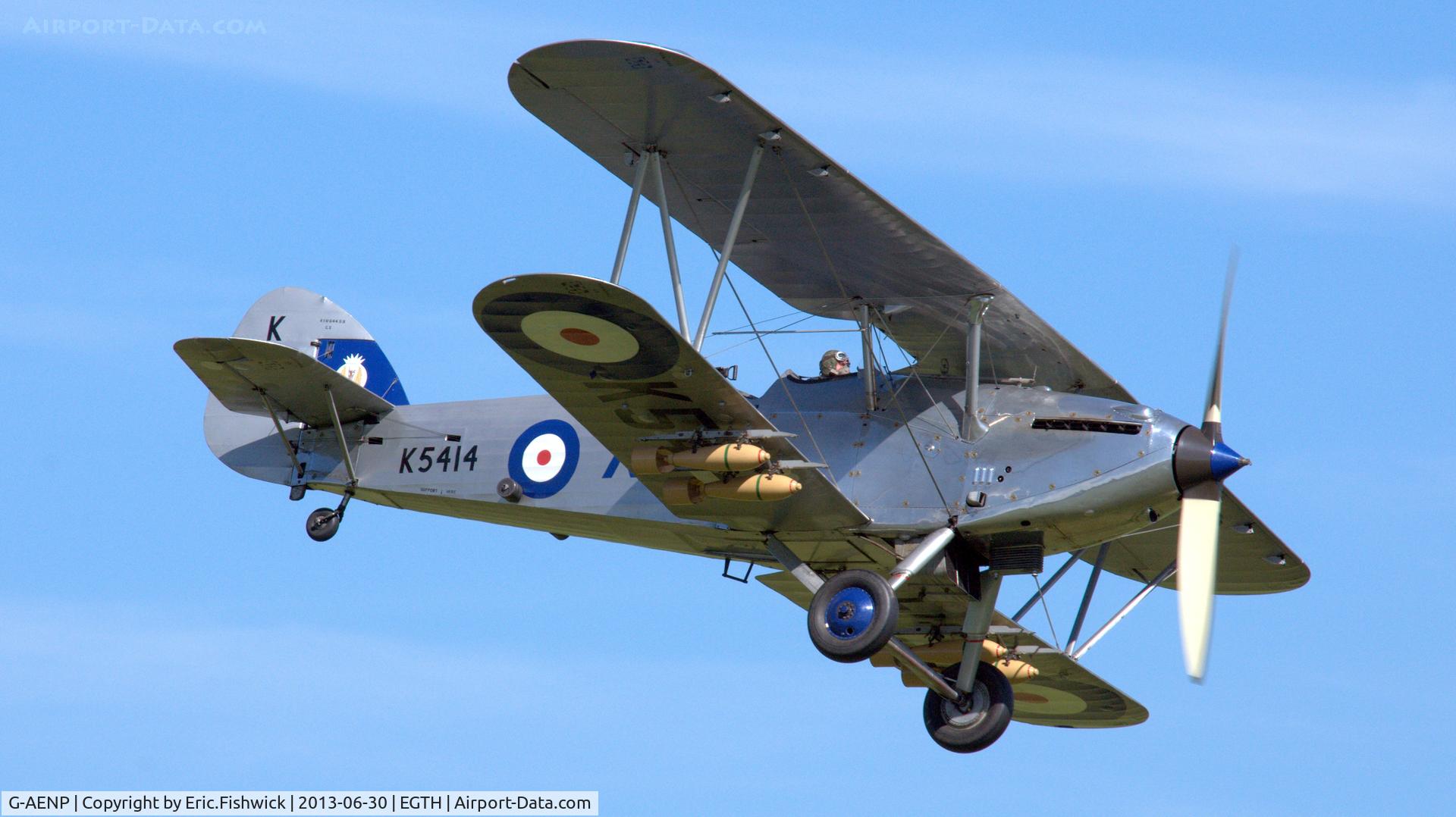 G-AENP, 1935 Hawker Hind C/N 41H/81902, 42. G-AENP at the Shuttleworth Military Pagent Flying Day, 30 June 2013