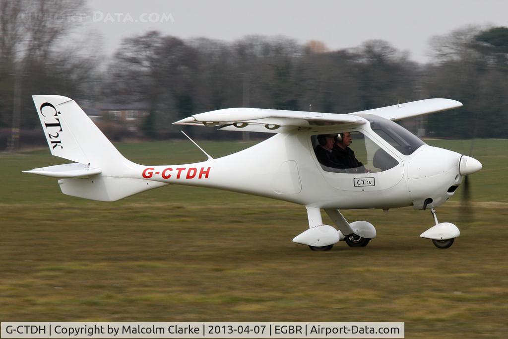 G-CTDH, 2003 Flight Design CT2K C/N 7939, Flight Design CT2K at The Real Aeroplane Club's Spring Fly-In, Breighton Airfield, April 2013.