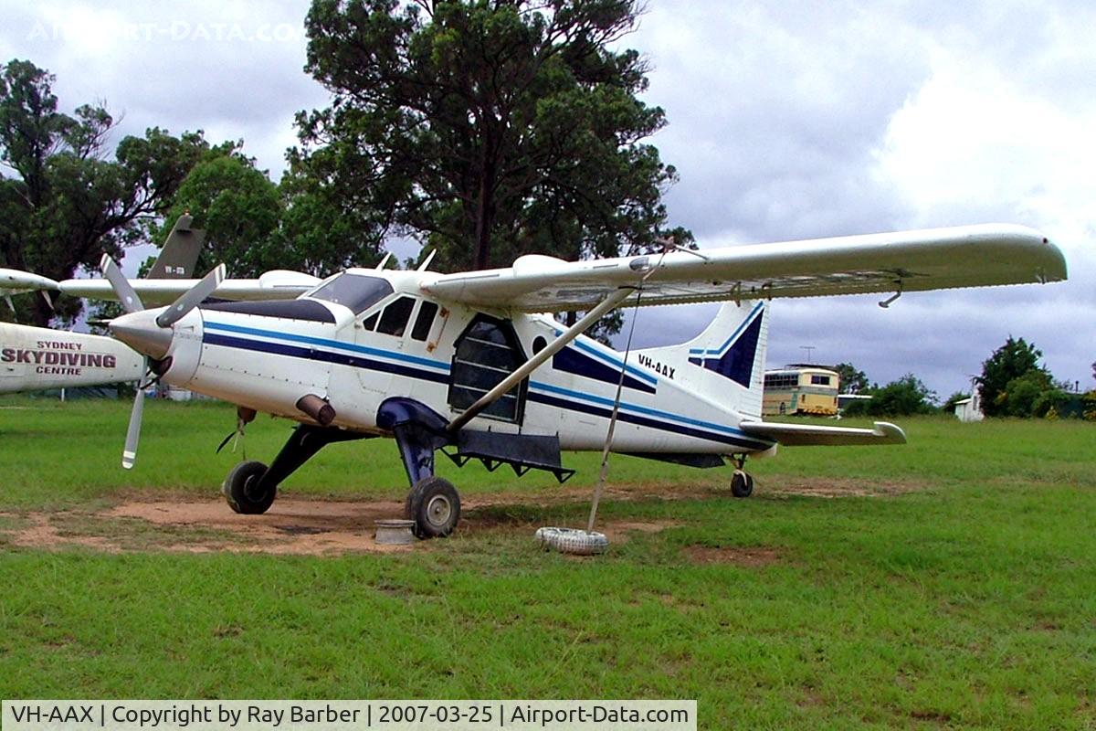 VH-AAX, 1959 De Havilland Canada DHC-2/A1 C/N 1411, De Havilland Canada DHC-2A1 Turbo Beaver [1411] (Sydney Skydiving Centre) Picton~VH 25/03/2007