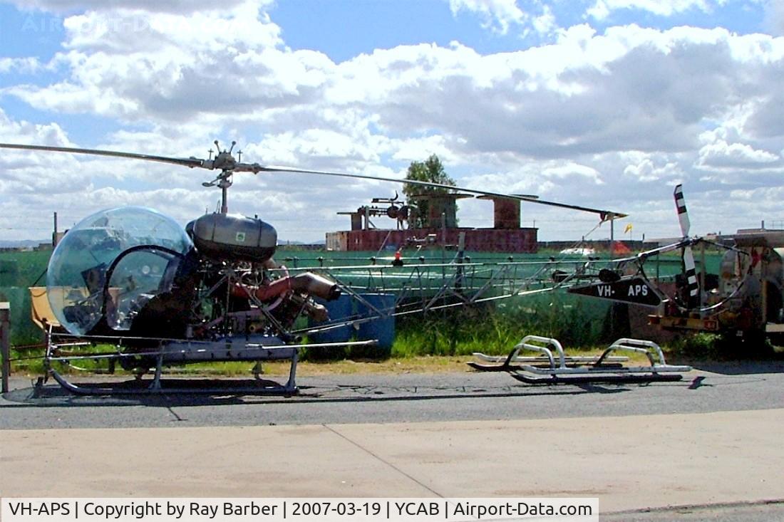 VH-APS, 1966 Bell 47G-3B-1 Sioux C/N 6567, Bell 47G-3B-1 [6567] Caboolture~VH 19/03/2007