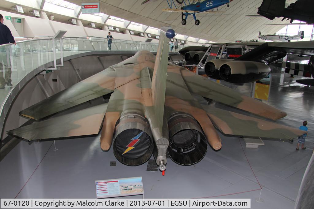 67-0120, 1969 General Dynamics F-111E Aardvark C/N A1-165, General Dynamics F-111E Aardvark,  American Air Museum, Duxford Airfield, July 2013.