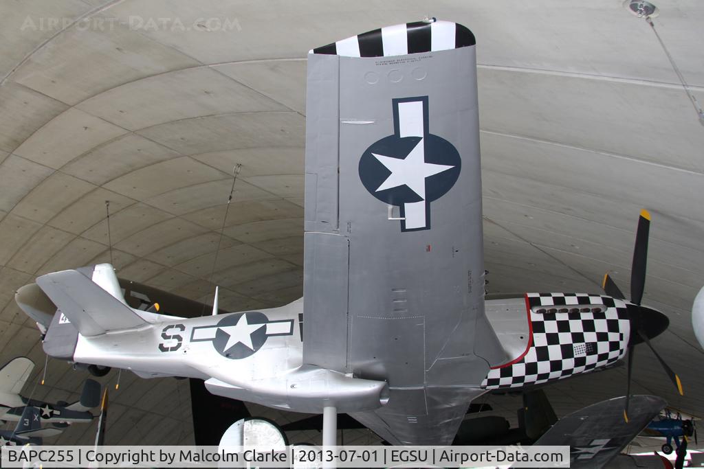 BAPC255, North American P-51D Mustang Replica C/N BAPC.255, North American P-51D Mustang (replica), American Air Museum, Duxford Airfield, July 2013.