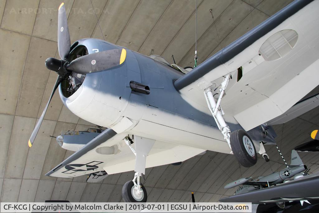 CF-KCG, Grumman TBM-3E Avenger C/N 2066, Grumman TBM-3E Avenger, American Air Museum, Duxford Airfield, July 2013.