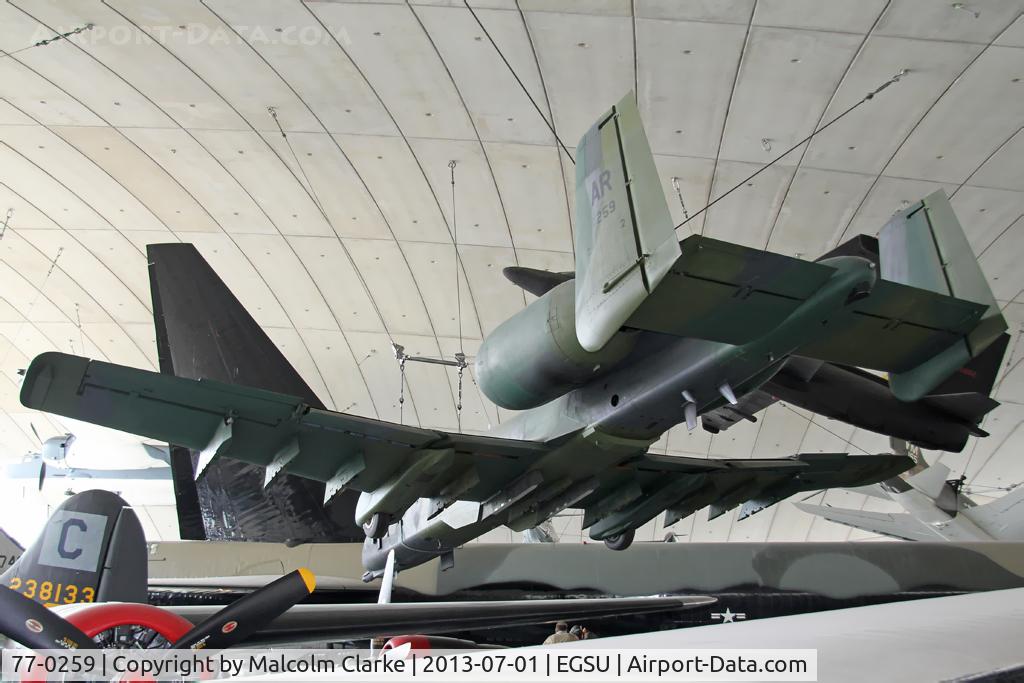 77-0259, 1977 Fairchild Republic A-10A Thunderbolt II C/N A10-0184, Fairchild Republic A-10C Thunderbolt II, American Air Museum, Duxford Airfield, July 2013.