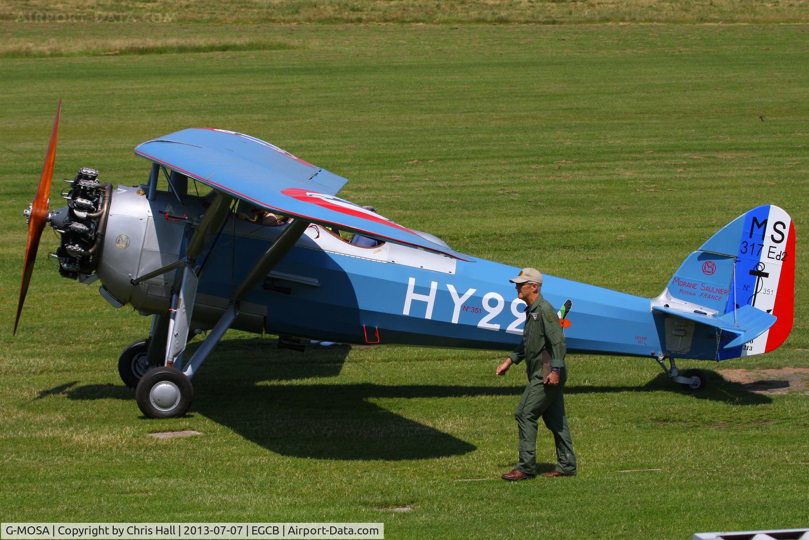 G-MOSA, 1952 Morane-Saulnier MS.317 C/N 351, at the Barton open day and fly in