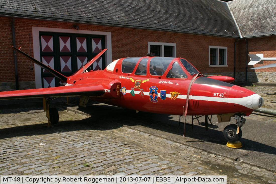 MT-48, Fouga CM-170R Magister C/N 204, Preserved.First Wing Historical Centre (1WHC) The Golden falcon.
