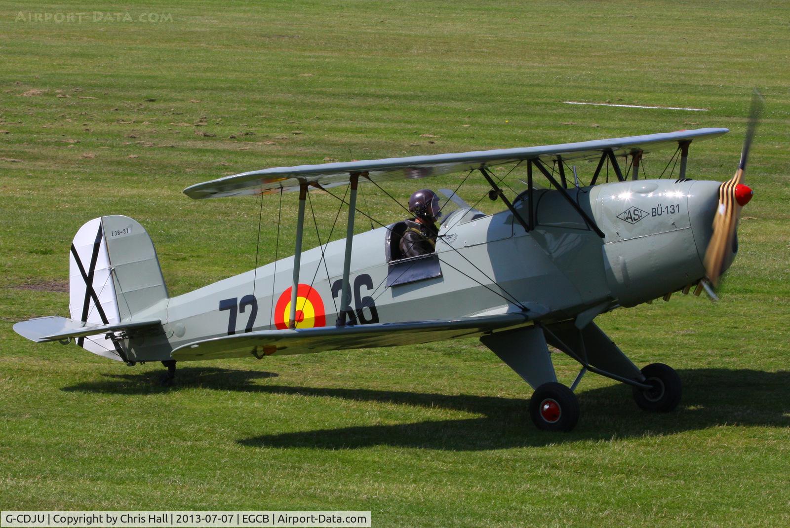 G-CDJU, 1954 CASA 1-131E Jungmann C/N 1078, at the Barton open day and fly in