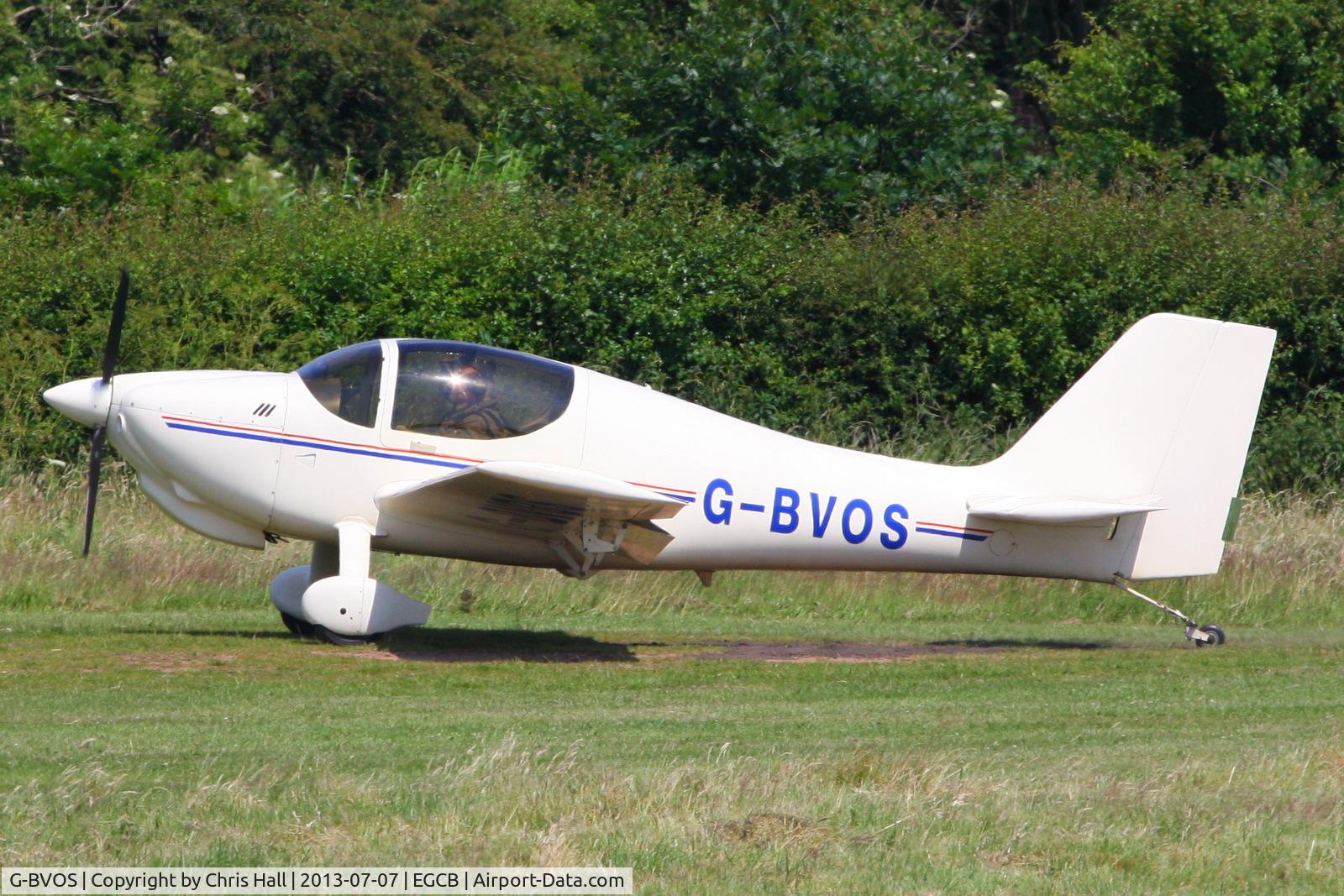 G-BVOS, 1988 Europa Tri-Gear C/N PFA 247-12562, at the Barton open day and fly in